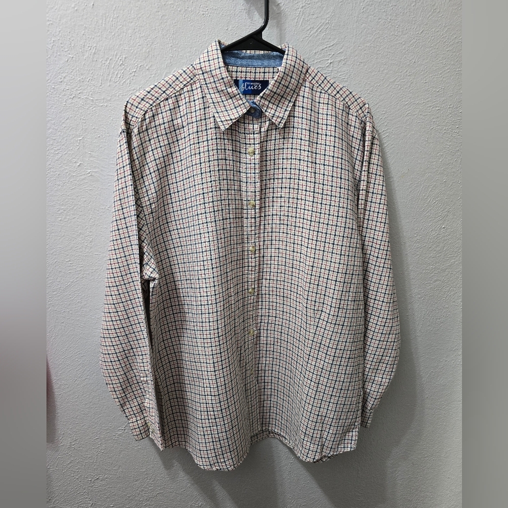 Wrangler Women's Multicolor Checkered Button Down Shirt